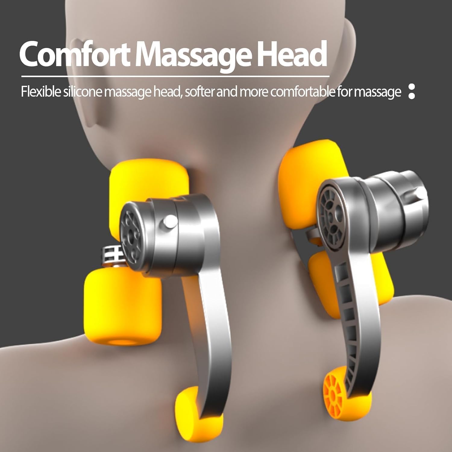 DADLM® Necck and Back Massager, Necck Massager with Heating, Body Massager for Body Aches and Pains Relief, Electric Wearable 5D Cervical Neck Massage Machine for Deep Tissue Neck, Back, Shoulders, Waist and Legs (Cream)