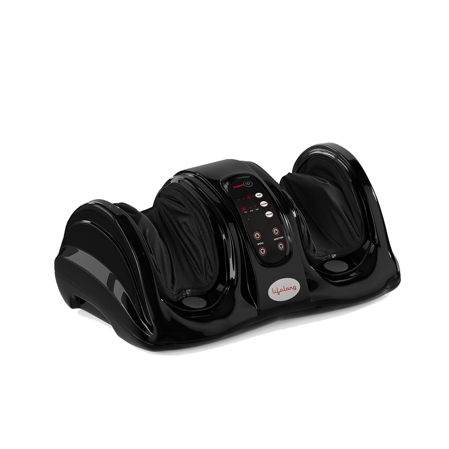 Lifelong Foot Massager Machine for Pain Relief with Kneading function - Also used as Leg Calf Massager - Corded Electric Foot Massage Machine for Home with Customizable Settings (LLM72, Brown)